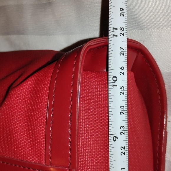 Vintage Estee Lauder Mini Chic Red Tote Bag - Picture 9 of 9